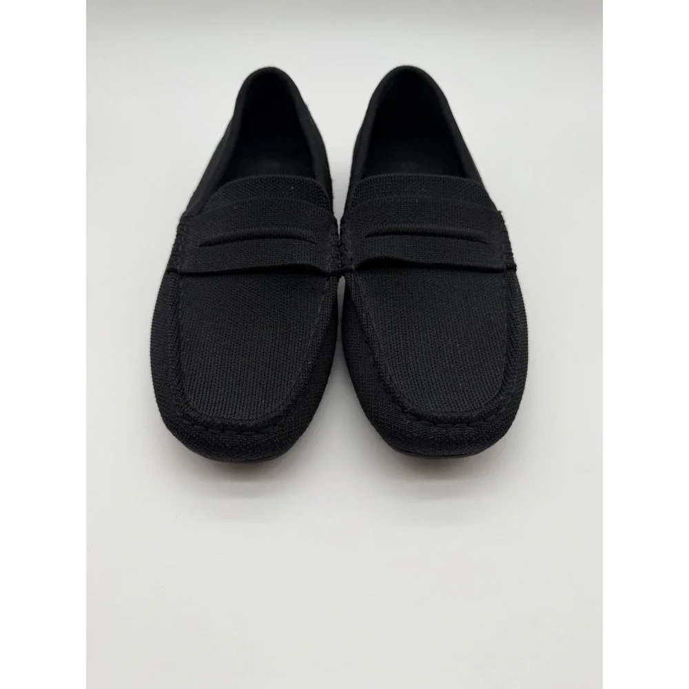 Rothy's Men's The Driving Loafer Knit Slip On Flat Shoes Mocs Black Size 8